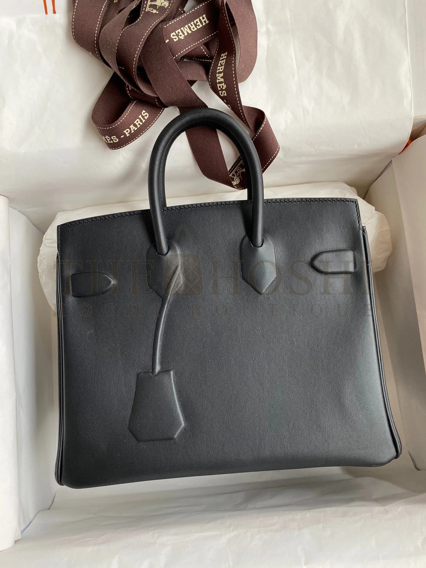 H**me5 Shadow Birkin 25 Limited Edition Bag In Black Swift Calfskin Master Quality