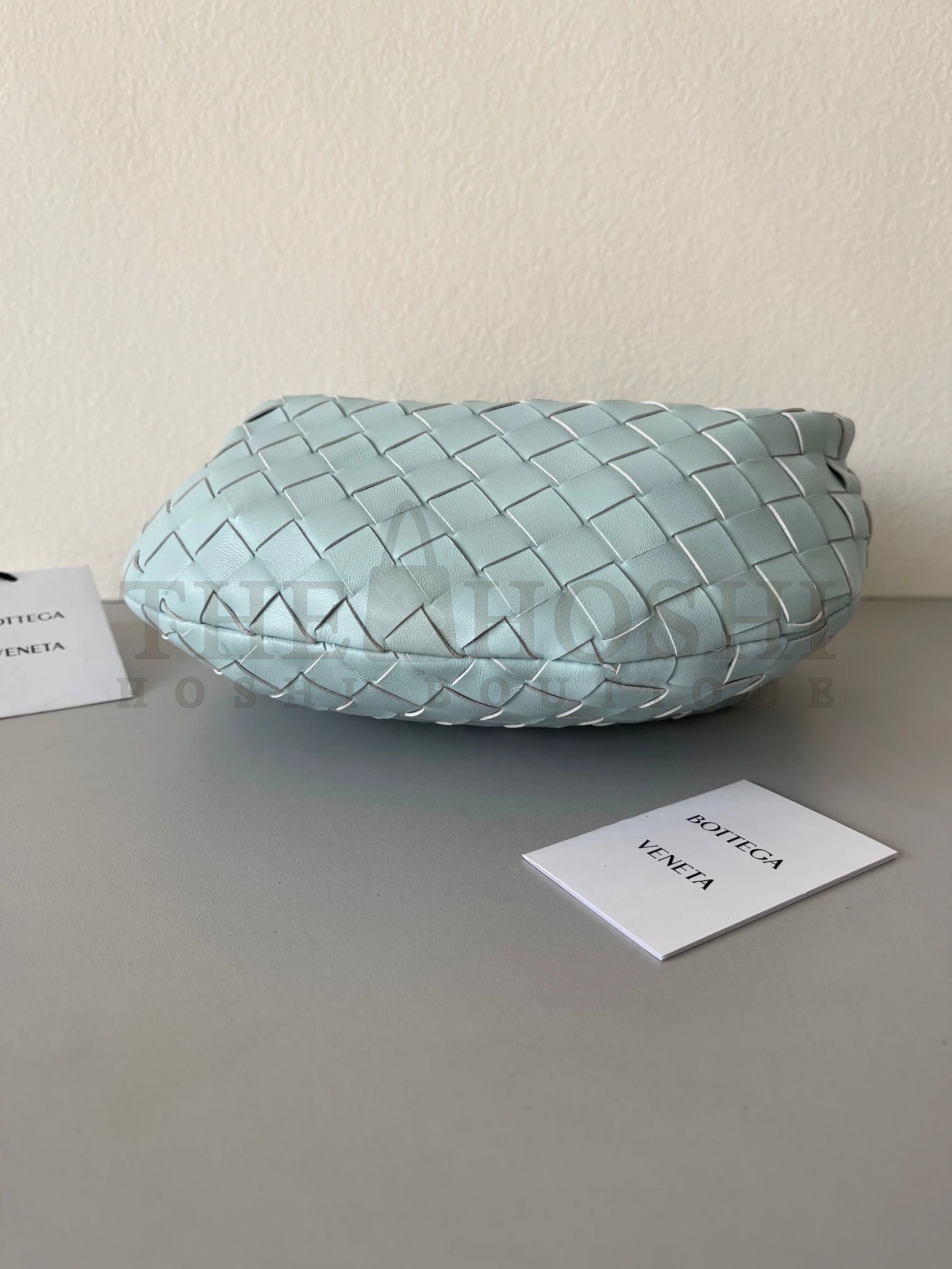 B0tt*ga Ven*ta BV Jodie Mini Bag In Teal Washed Intrecciato Lambskin Master Quality