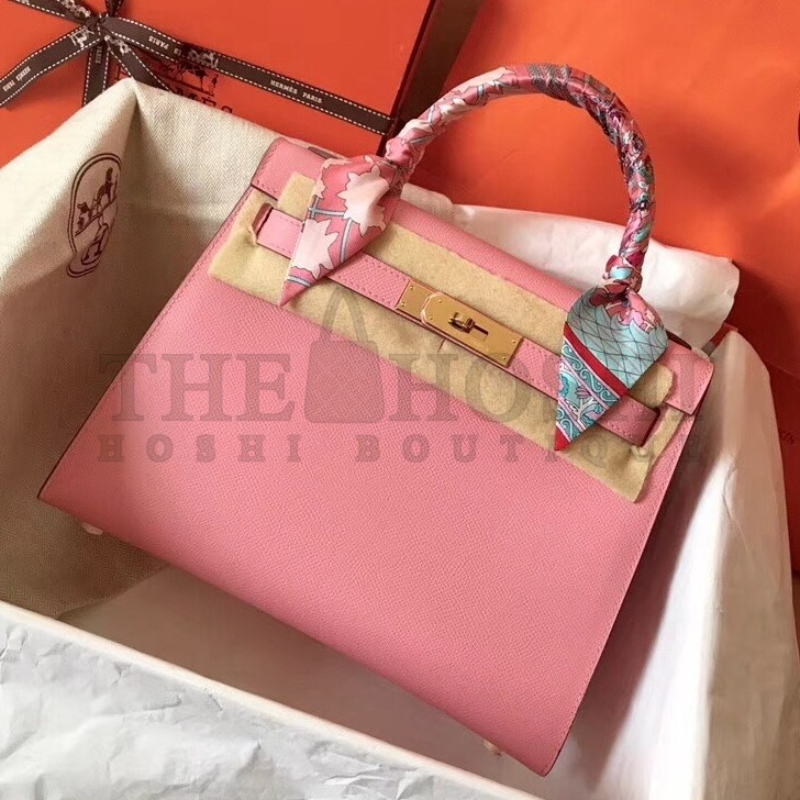 H**me5 Rose Confetti Epsom Kelly 28cm Handmade Bag Master Quality