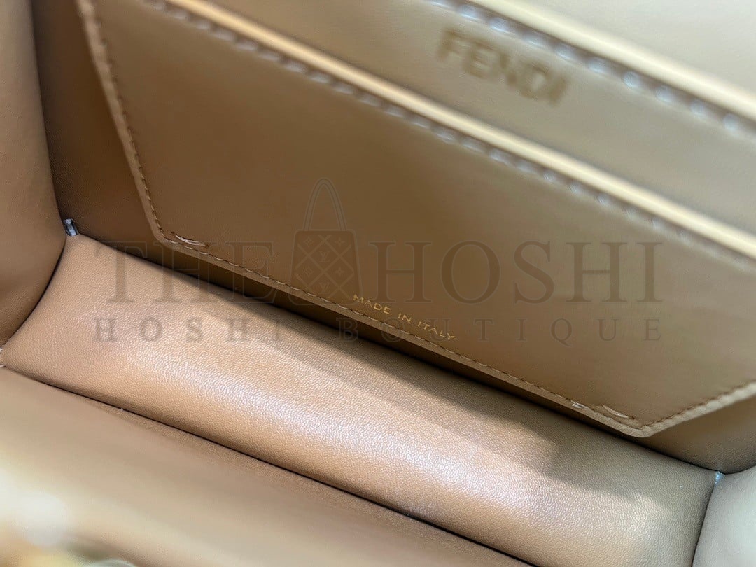 F**di Peekaboo ISeeU Petite Bag In Beige Nappa Leather Master Quality