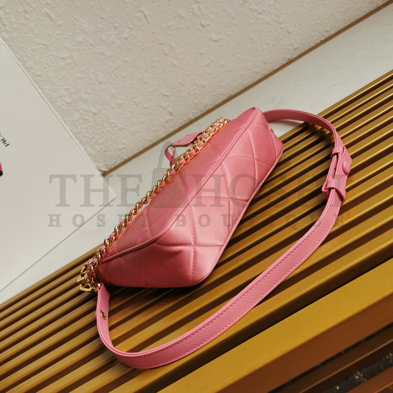 Pra*a Re-Edition 1995 Chaine Mini Bag in Pink Re-Nylon Master Quality