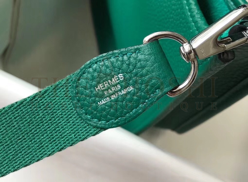 H**me5 Evelyne III TPM Bag In Vert Vertigo Clemence Leather Master Quality