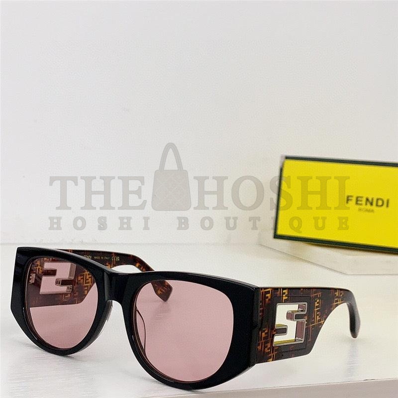 F**di BAGUETTE FE 40109 I 01A Oval Sunglasses Women's✨ Master Quality
