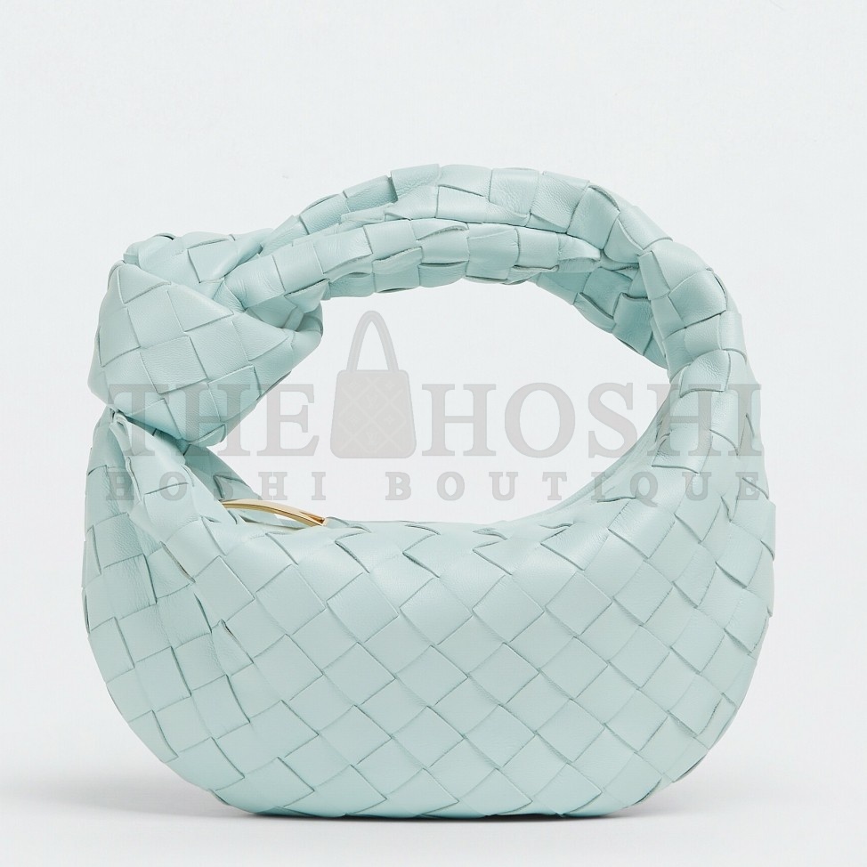 B0tt*ga Ven*ta BV Jodie Mini Bag In Teal Washed Intrecciato Lambskin Master Quality