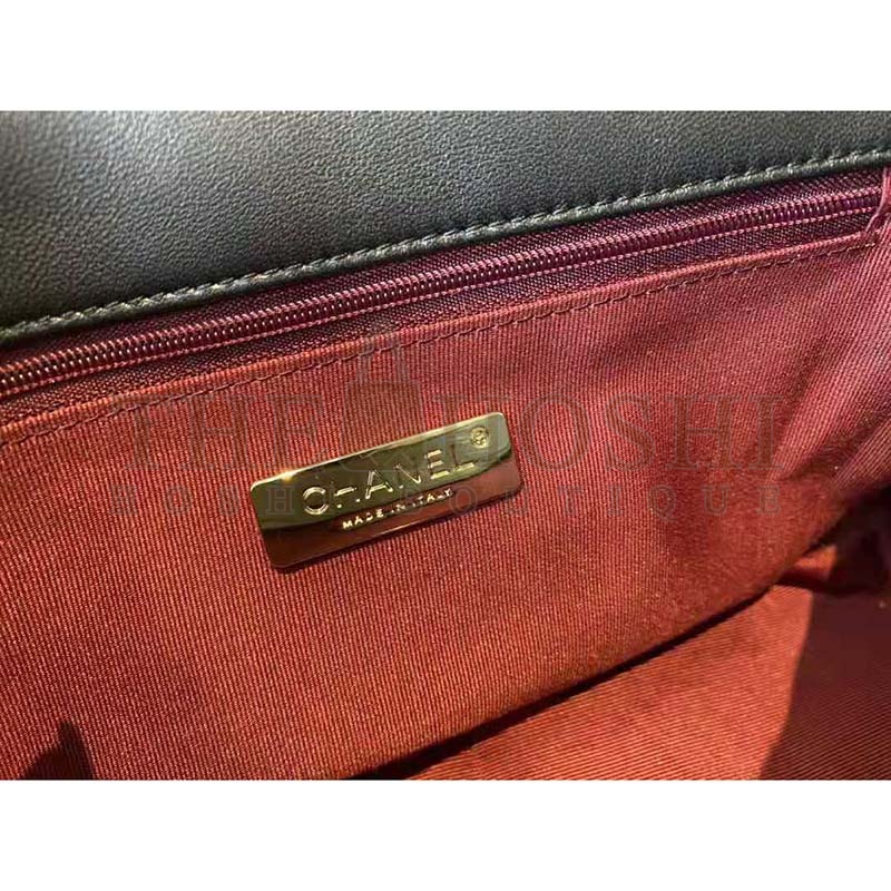 Ch**el Women Ch**el 19 Large Flap Bag Tweed Gold-Silver-Tone &amp; Ruthenium-Finish Metal Black Master Quality