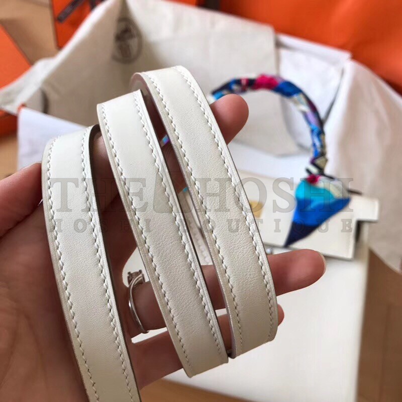 H**me5 White Swift Kelly 28cm Handmade Bag Master Quality