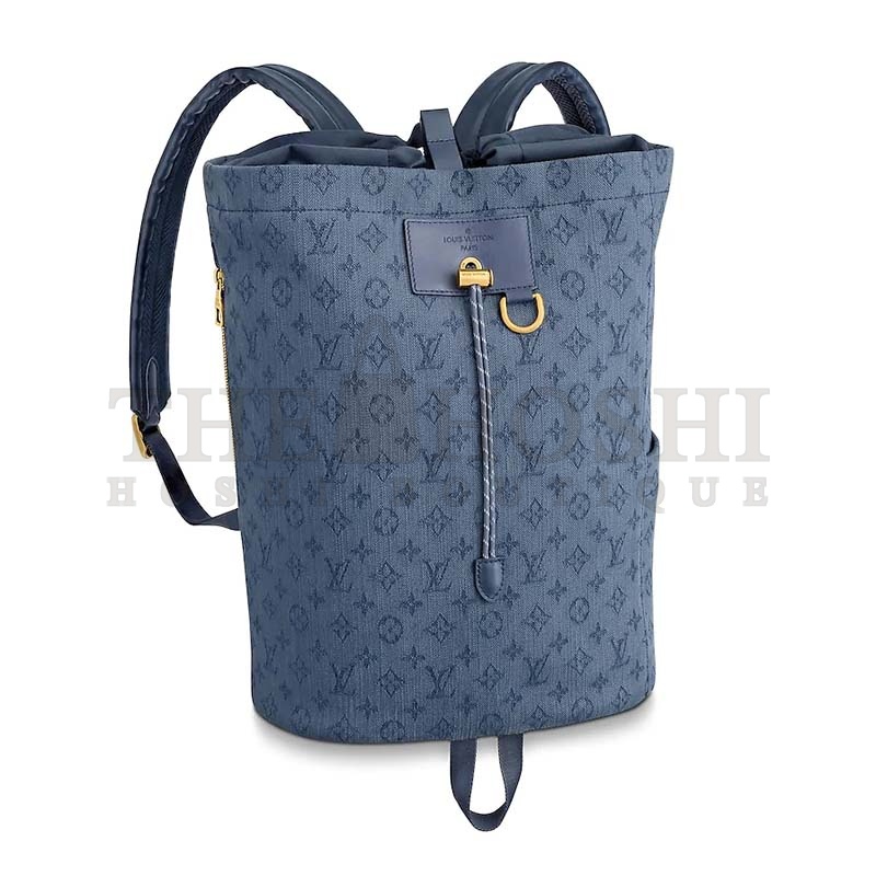 L0vis Vvtt0n LV Men Chalk Backpack in Monogram Denim-Blue Master Quality