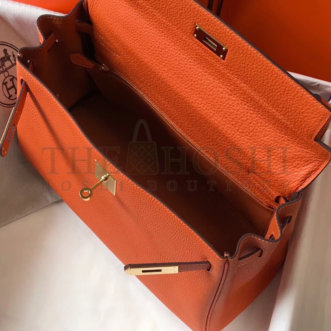 H**me5 Orange Clemence Kelly 28cm Bag Master Quality
