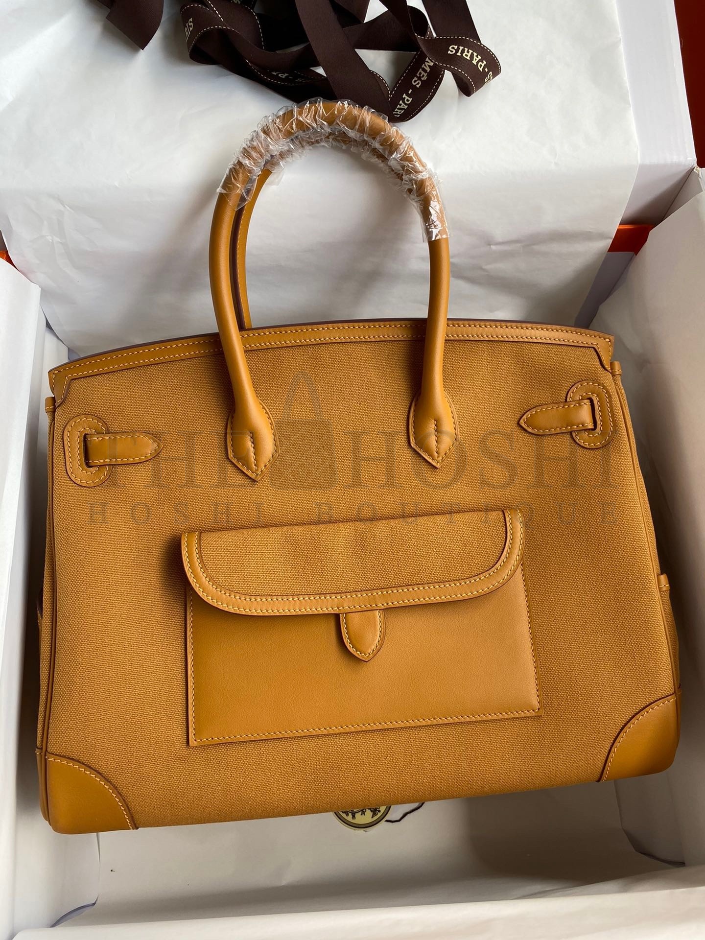 H**me5 Cargo Birkin 35cm Limited-edition Bag In Sesame Canvas Master Quality