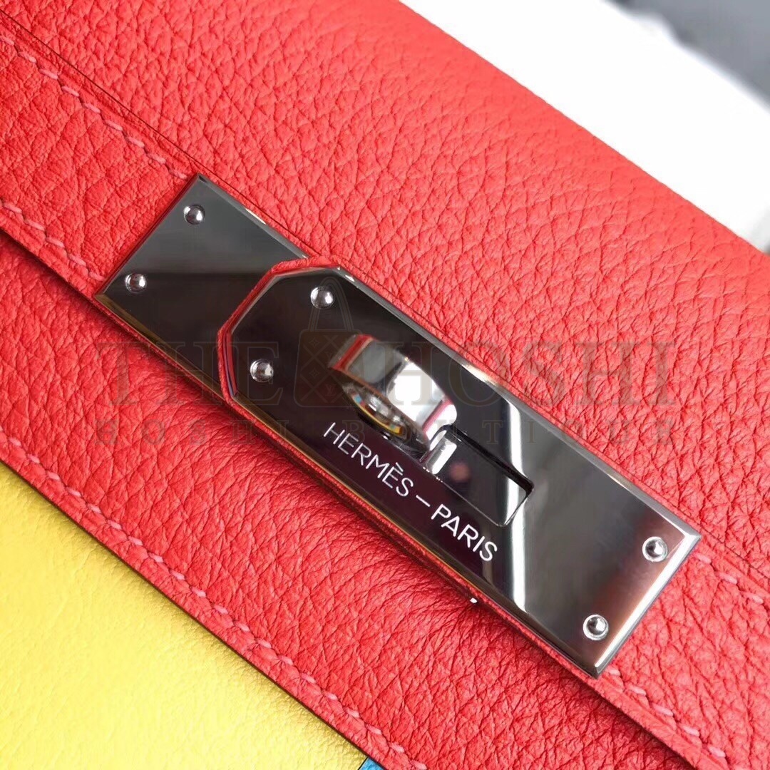 H**me5 Multicolor Blocks Kelly 28cm Piment Bag Master Quality