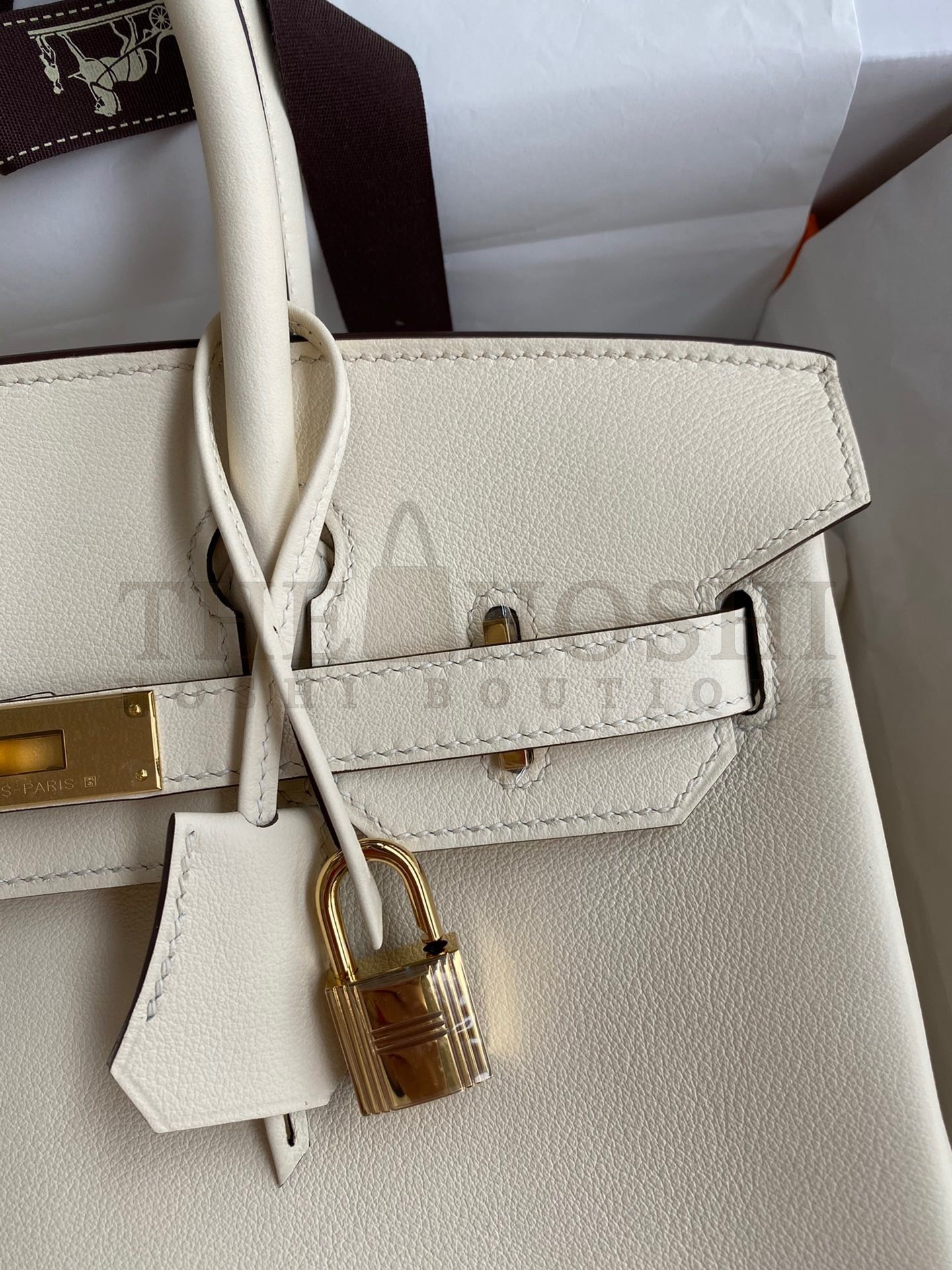 H**me5 Birkin 30 Retourne Handmade Bag In Nata Swift Leather Master Quality