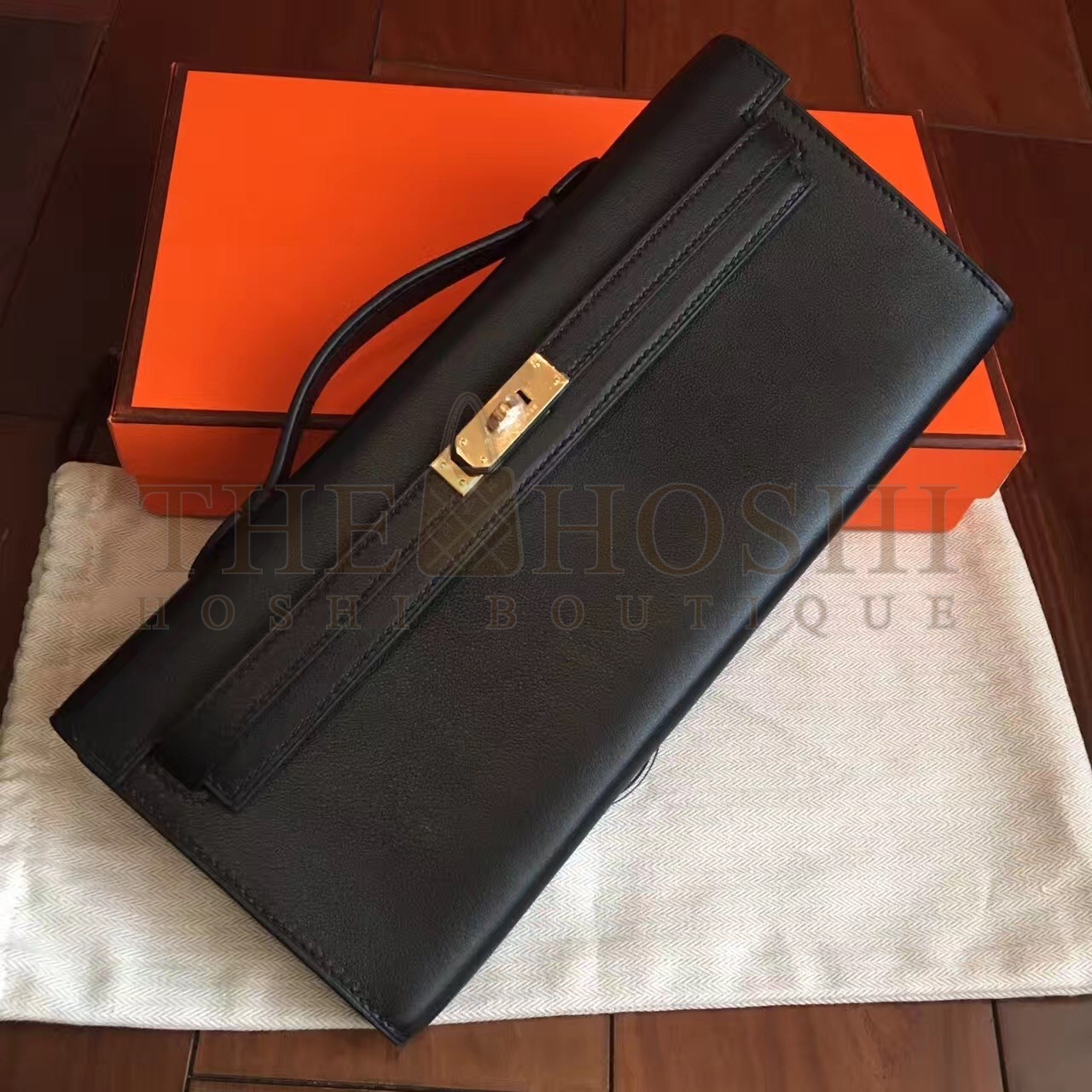 H**me5 Black Swift Kelly Cut Handmade Bag Master Quality