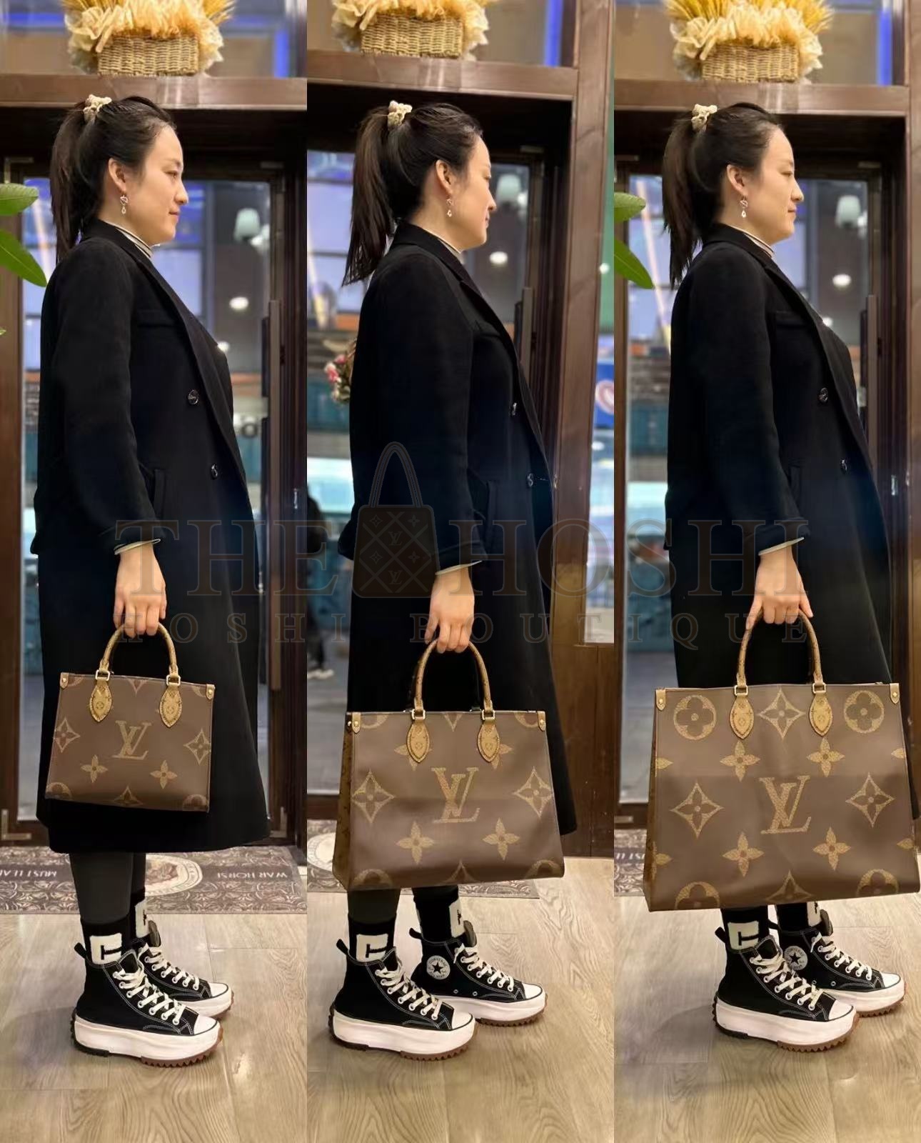 L0vis Vvtt0n Onthego Women  LV  Tote Bag in Monogram Giant Canvas-Brown Master Quality