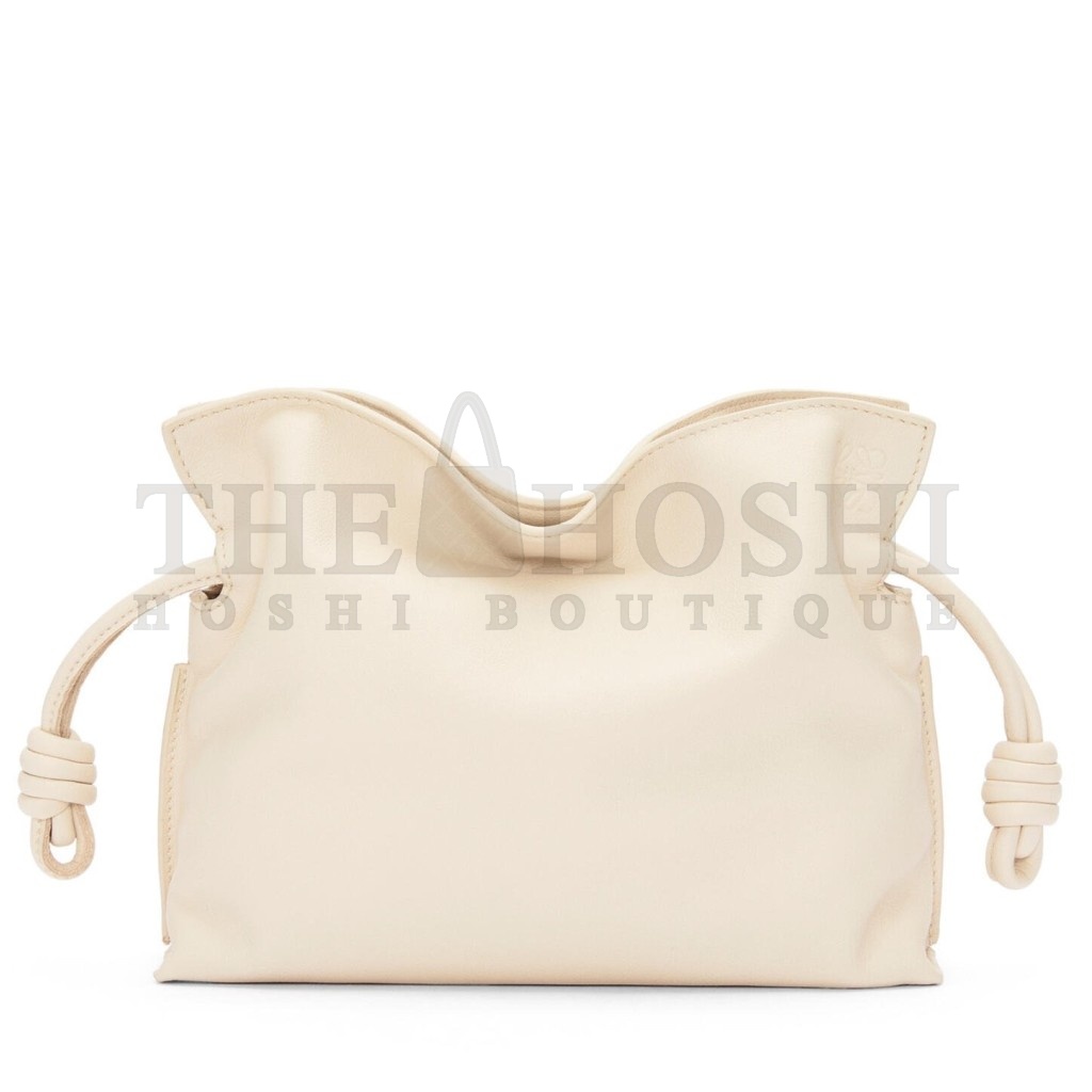 L0ew* Mini Flamenco Clutch Bag In Angora Calfskin Master Quality