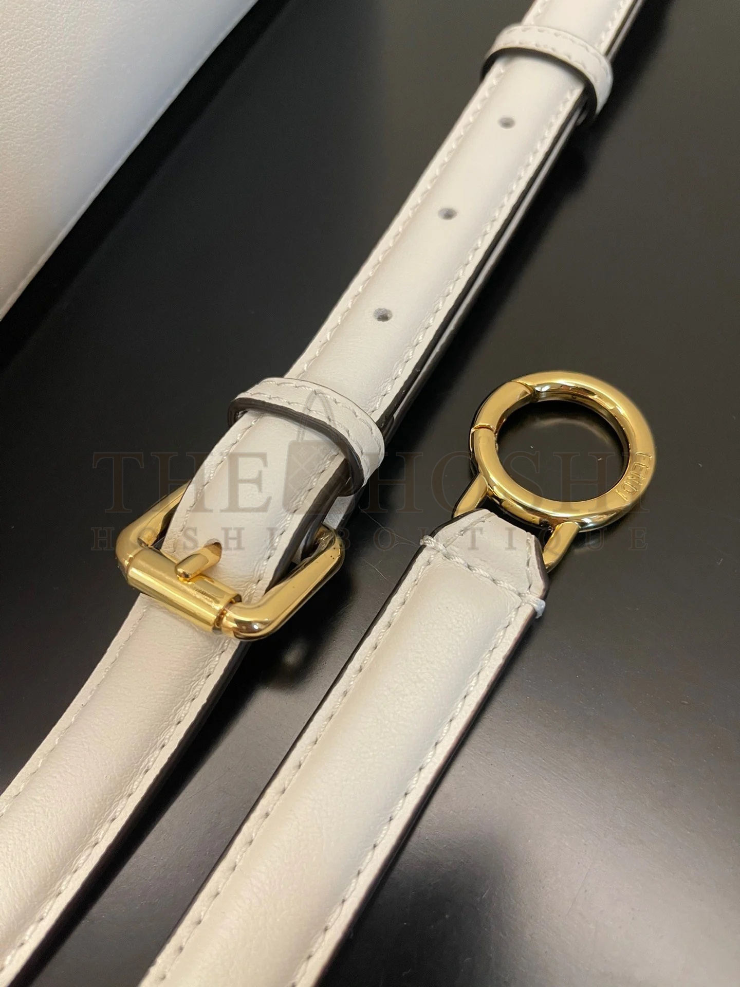 F**di Peekaboo ISeeU Small Bag In White Calfskin Master Quality