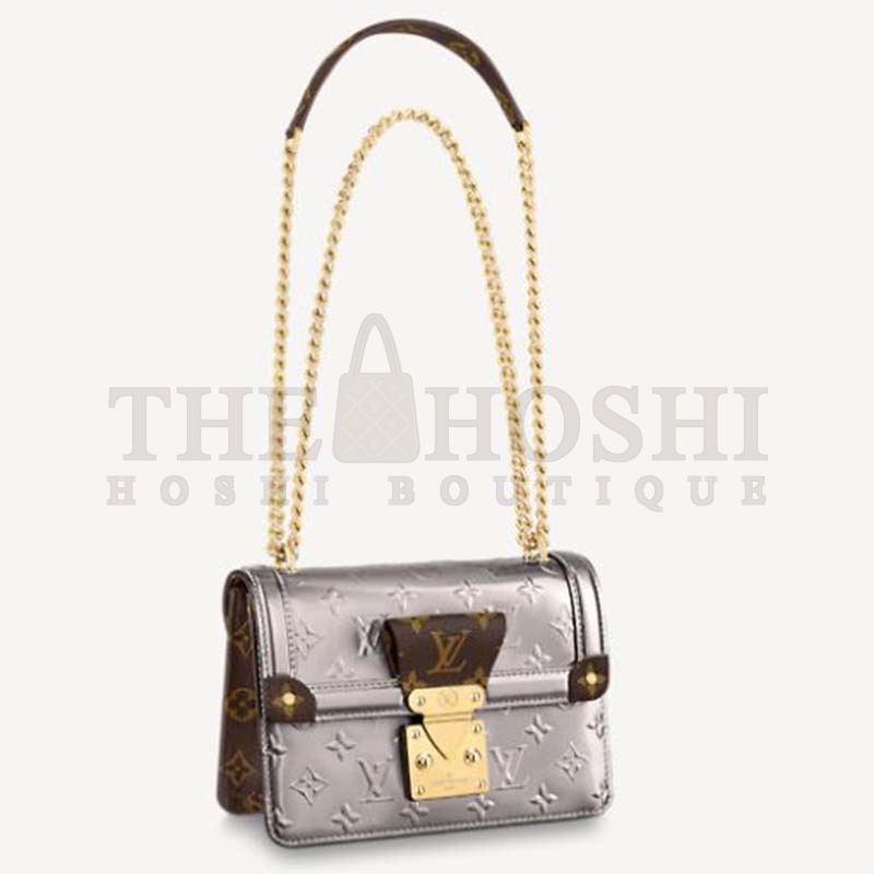 L0vis Vvtt0n LV Women LV Wynwood Chain Bag Taupe Monogram Canvas Vernis Leather Master Quality