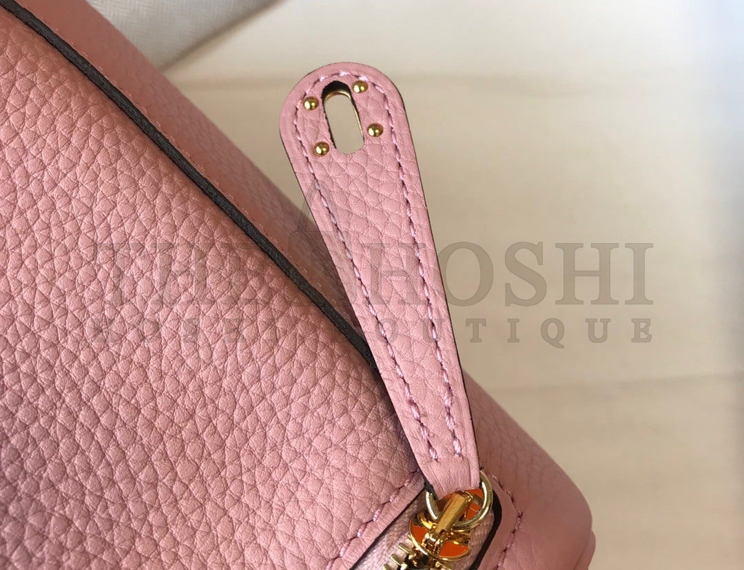 H**me5 Lindy Mini Bag In Pink Clemence Leather GHW Master Quality