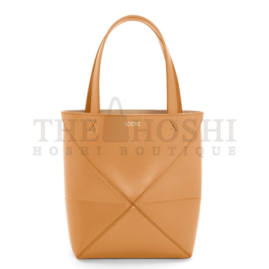 L0ew* Mini Puzzle Fold Tote Bag in Tan Calfskin Master Quality