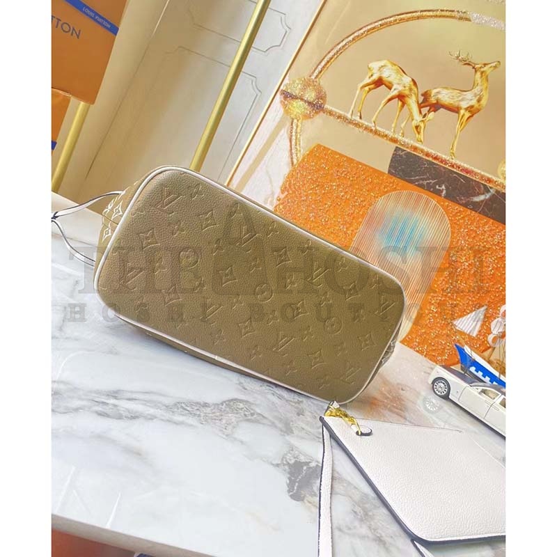 L0vis Vvtt0n Women LV Neverfull MM Carryall Tote Bag Printed Embossed Grained Cowhide Master Quality