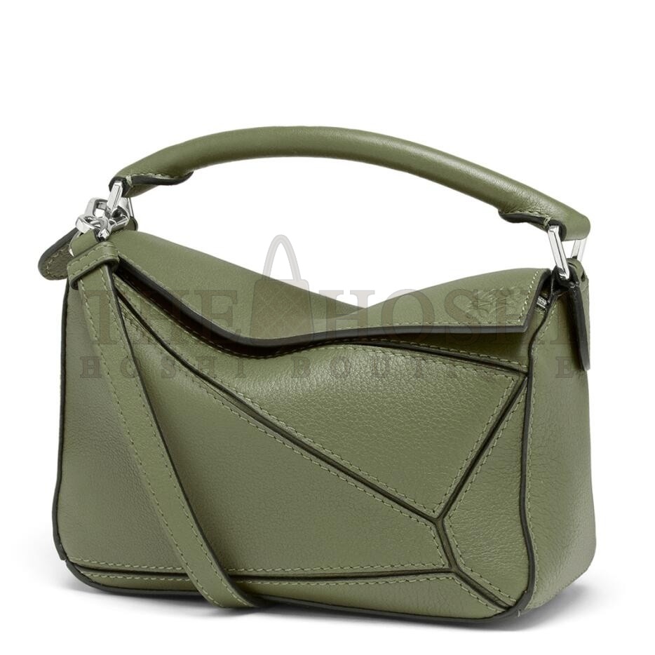 L0ew* Puzzle Mini Bag In Avocado Green Calfskin Master Quality