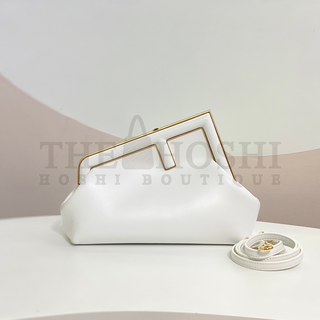 F**di First Small Bag In White Nappa Leather Master Quality