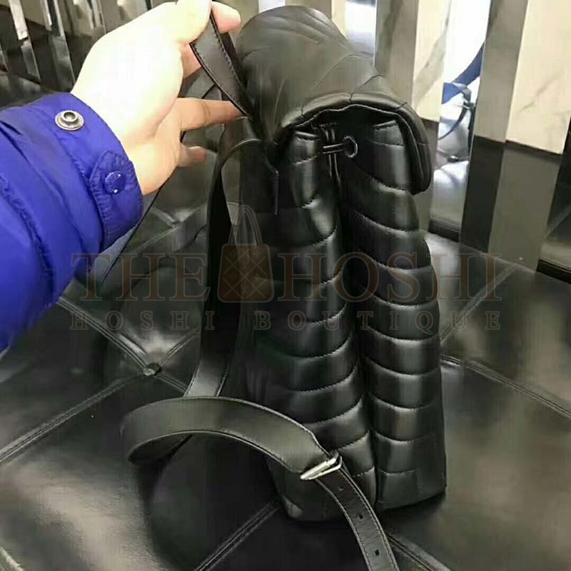 Sa1nt Lau*nt Y51 Women Medium Loulou Backpack Black Y Matelass Master Quality