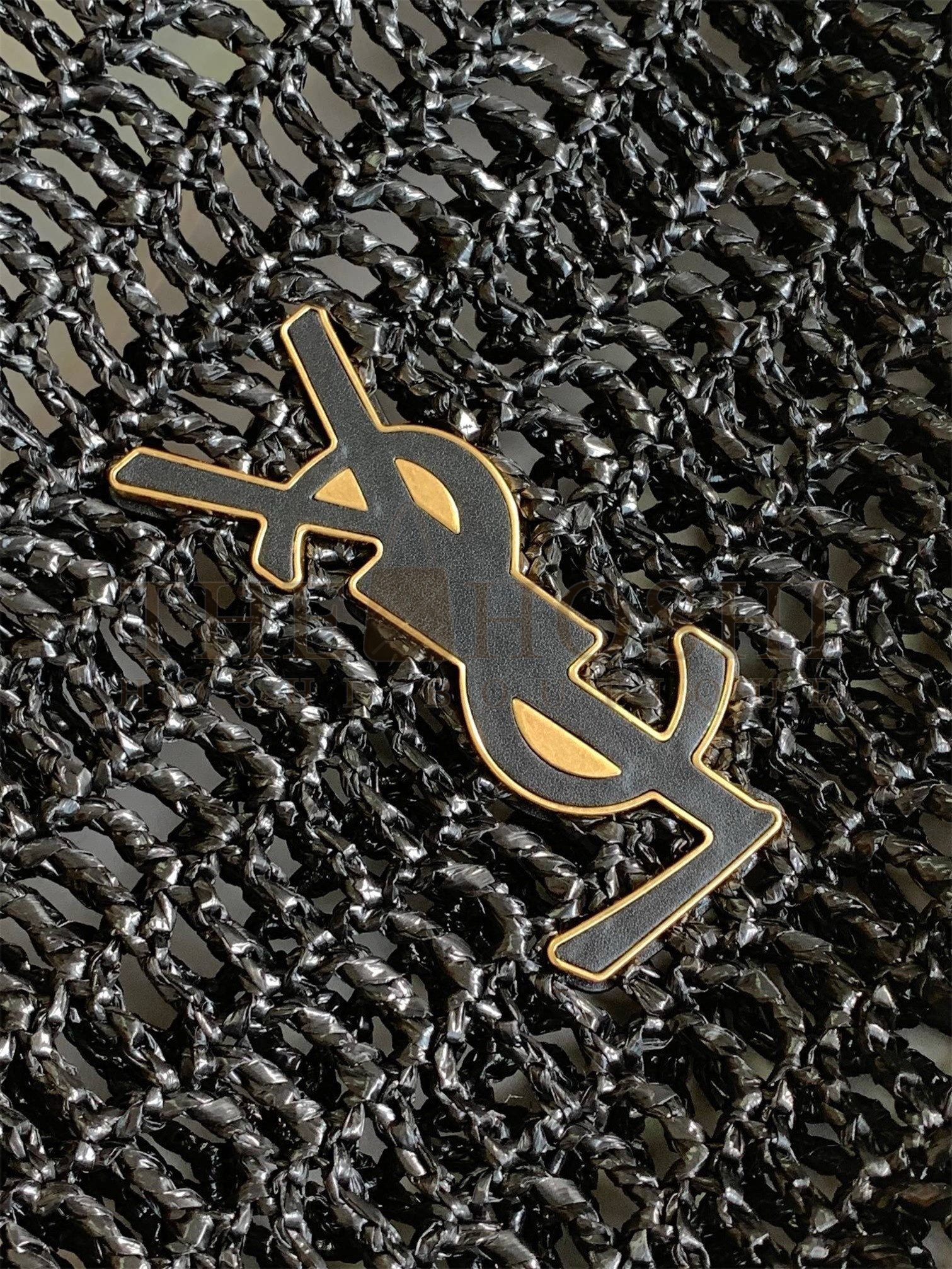 Sa1nt Lau*nt Oxalis Shoulder Bag in Black Raffia Master Quality