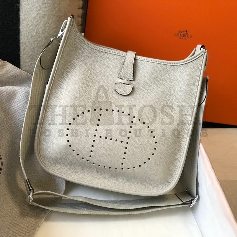 H**me5 Evelyne III 29 Bag In Beton Clemence Leather Master Quality