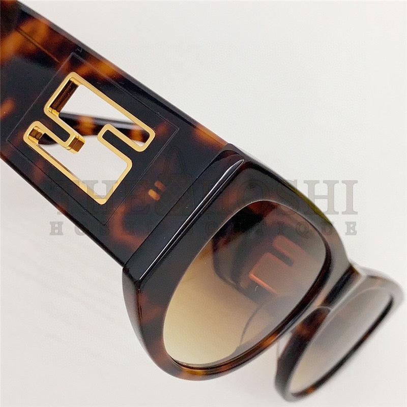 F**di BAGUETTE FE 40109 I 01A Oval Sunglasses Women's✨ Master Quality