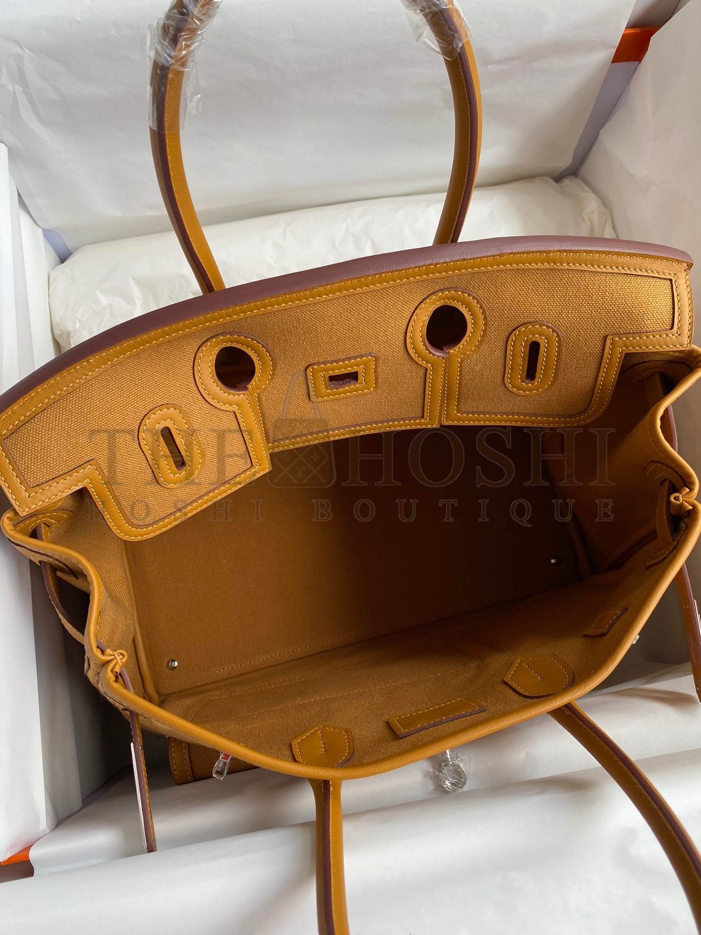 H**me5 Cargo Birkin 35cm Limited-edition Bag In Sesame Canvas Master Quality