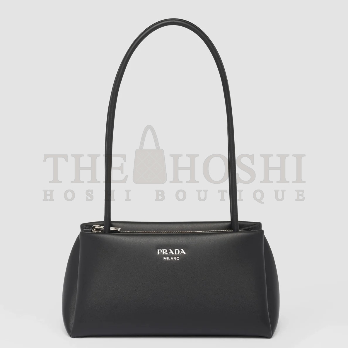 Pra*a S*pernova Small Shoulder Bag In Black Calfskin Master Quality