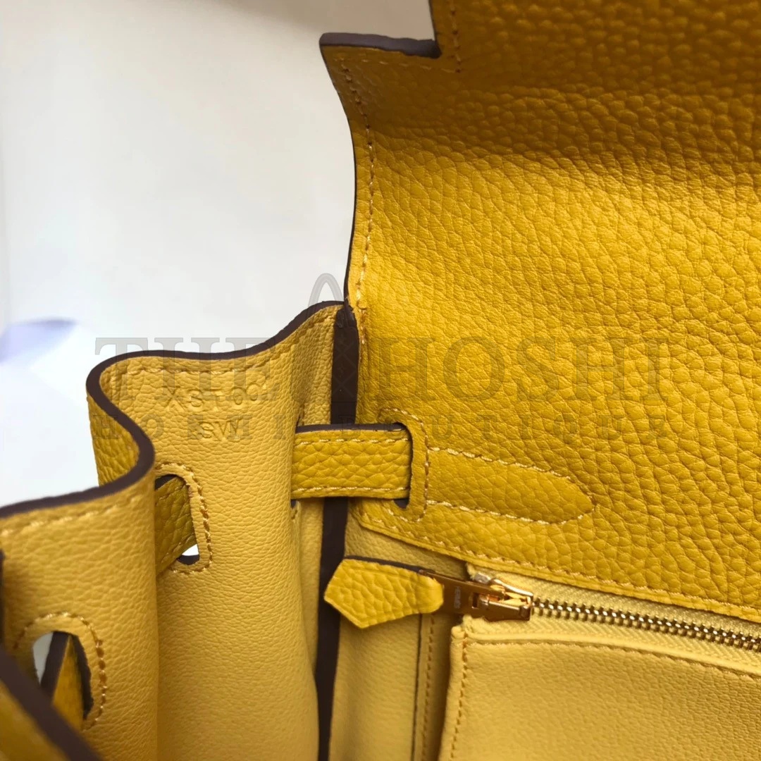 H**me5 Kelly 32cm Retourne Bag in Yellow Clemence Leather GHW Master Quality
