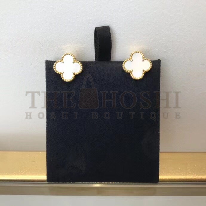 V*n Cl**f Earrings Dupe, Clover Stud Earrings, Vintage Alhambra earrings Dupe Master Quality