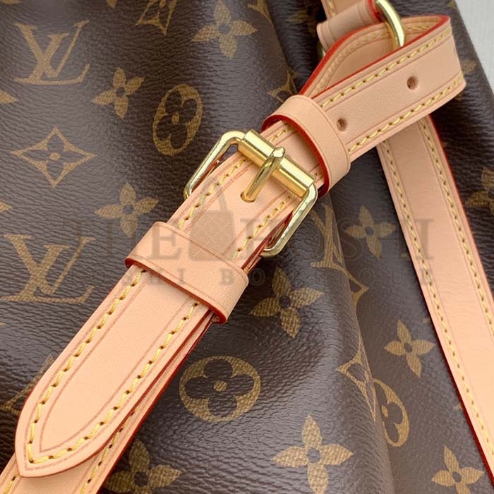 L0vis Vvtt0n LV Women Noé Bucket Bag Brown Monogram Coated Canvas Cowhide Leather Master Quality