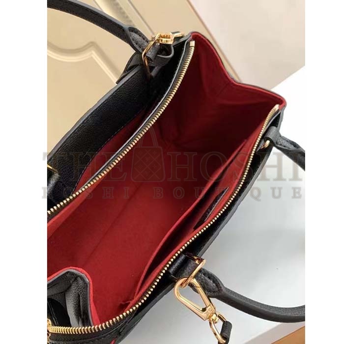 L0vis Vvtt0n LV Women Petit Palais Handbag Noir Embossed Grained Cowhide Leather Master Quality