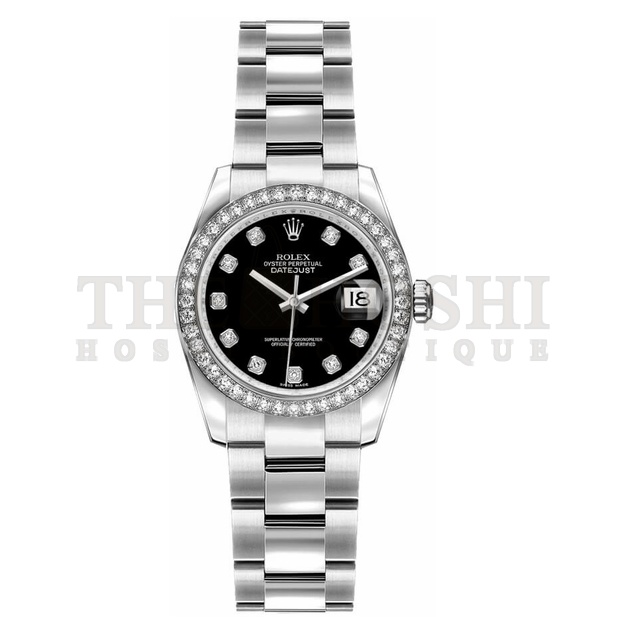 R01ex Lady-Datejust 26 Black Dial Women's Watch 179384-0002 Master Quality