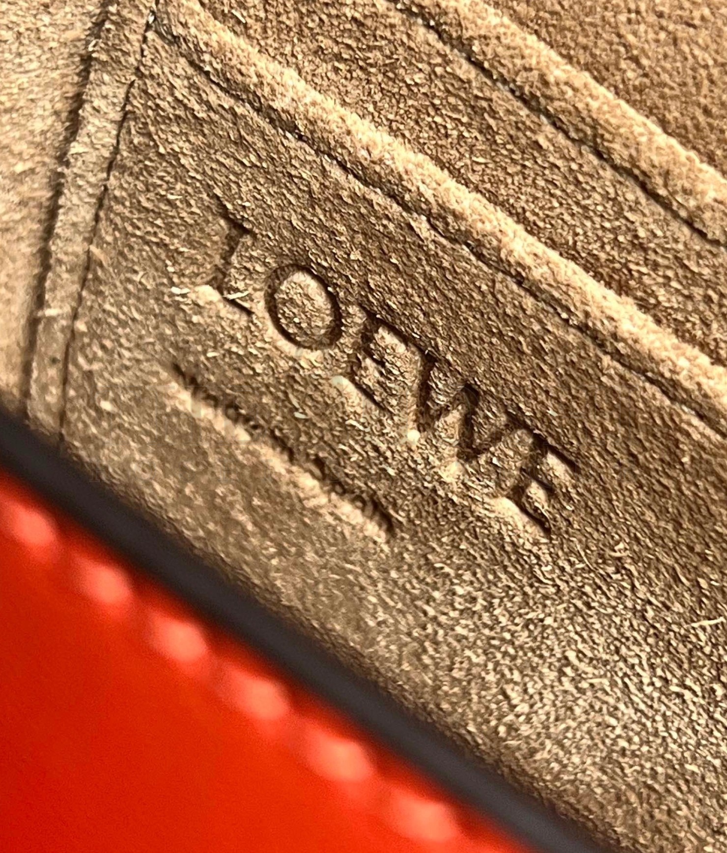 L0ew* Gate Dual Mini Bag in Sunrise Orange Calfskin Master Quality