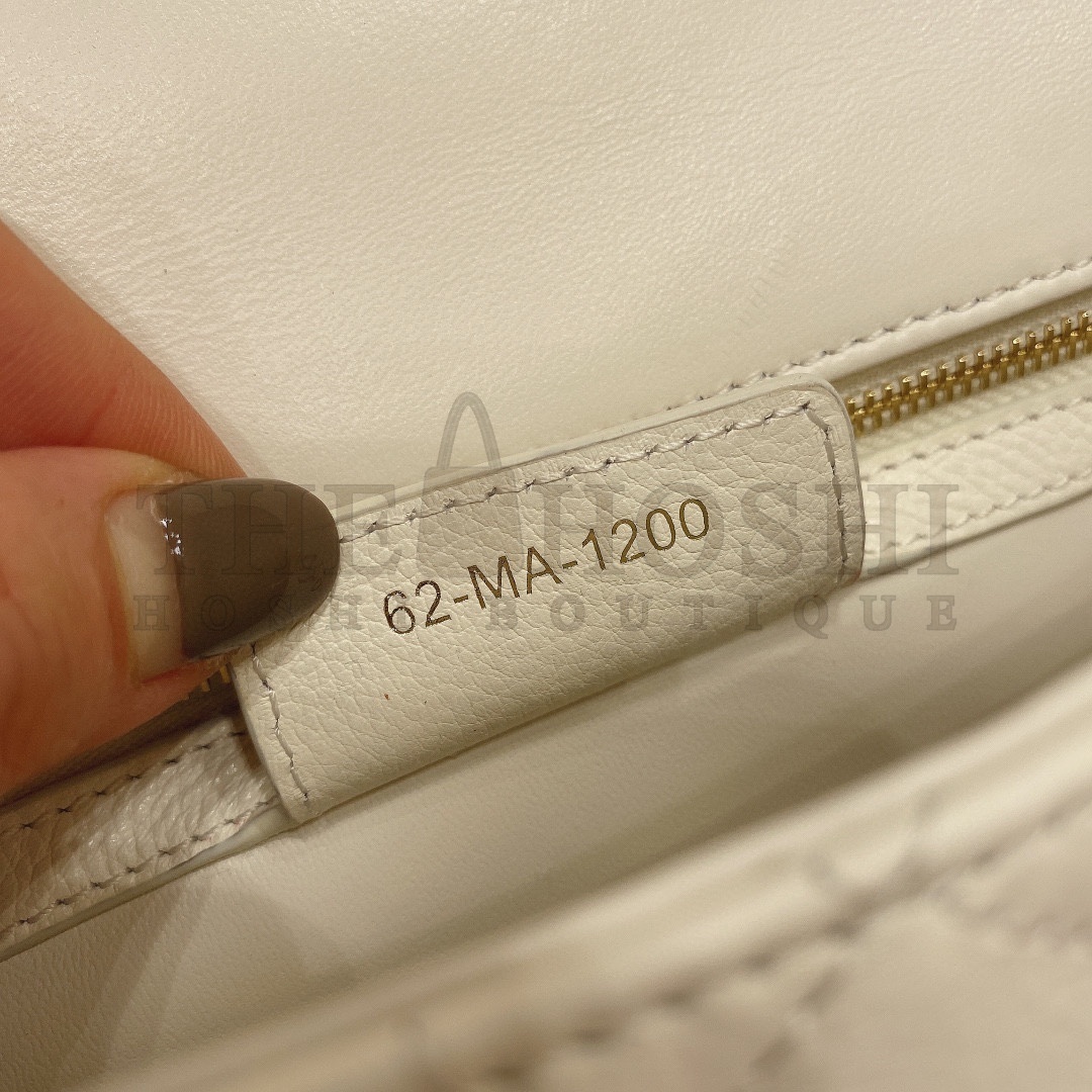 D10r Women Small D10r Caro Bag Lvory S*pple Cannage Calfskin-White Master Quality