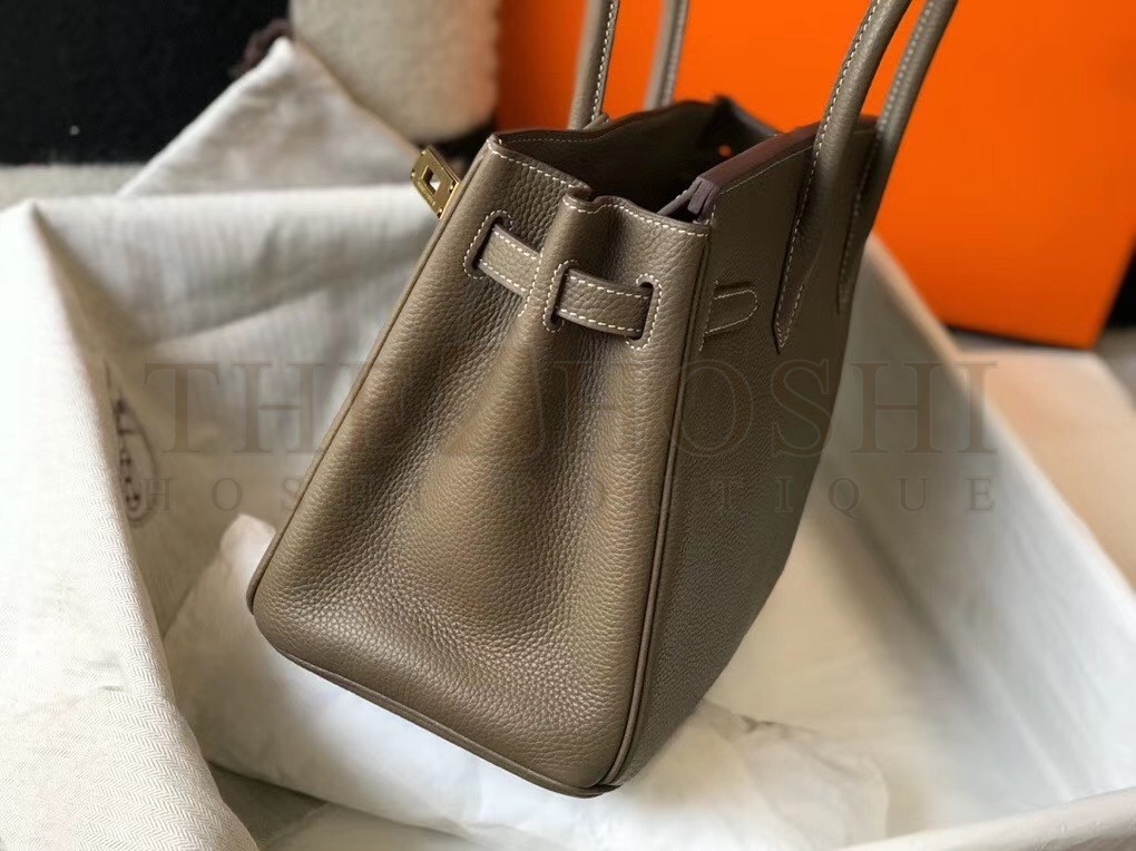 H**me5 Taupe Clemence Birkin 30cm Bag Master Quality