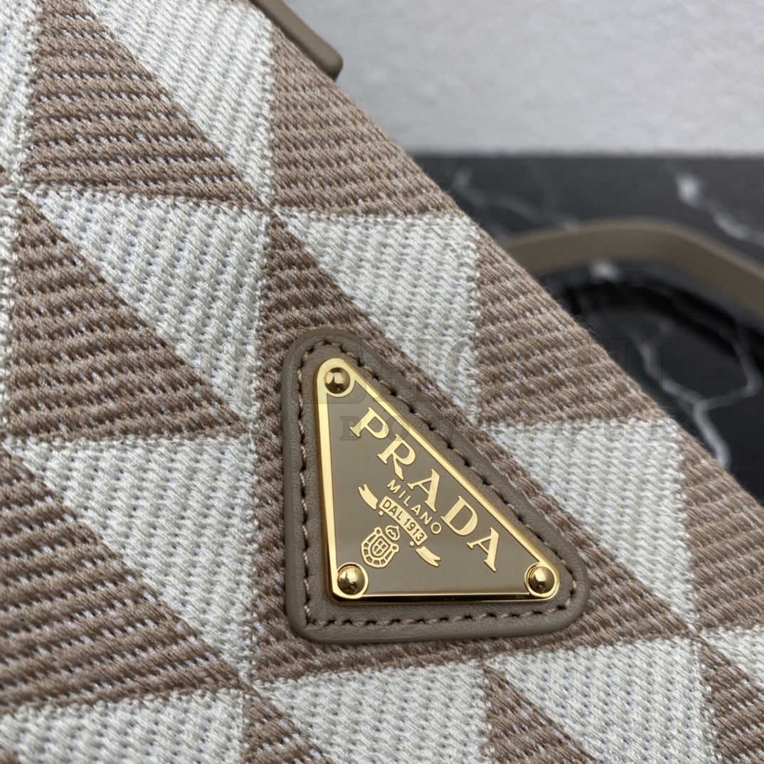 Pra*a Women Embroidered Fabric Mini-Bag-Beige Master Quality