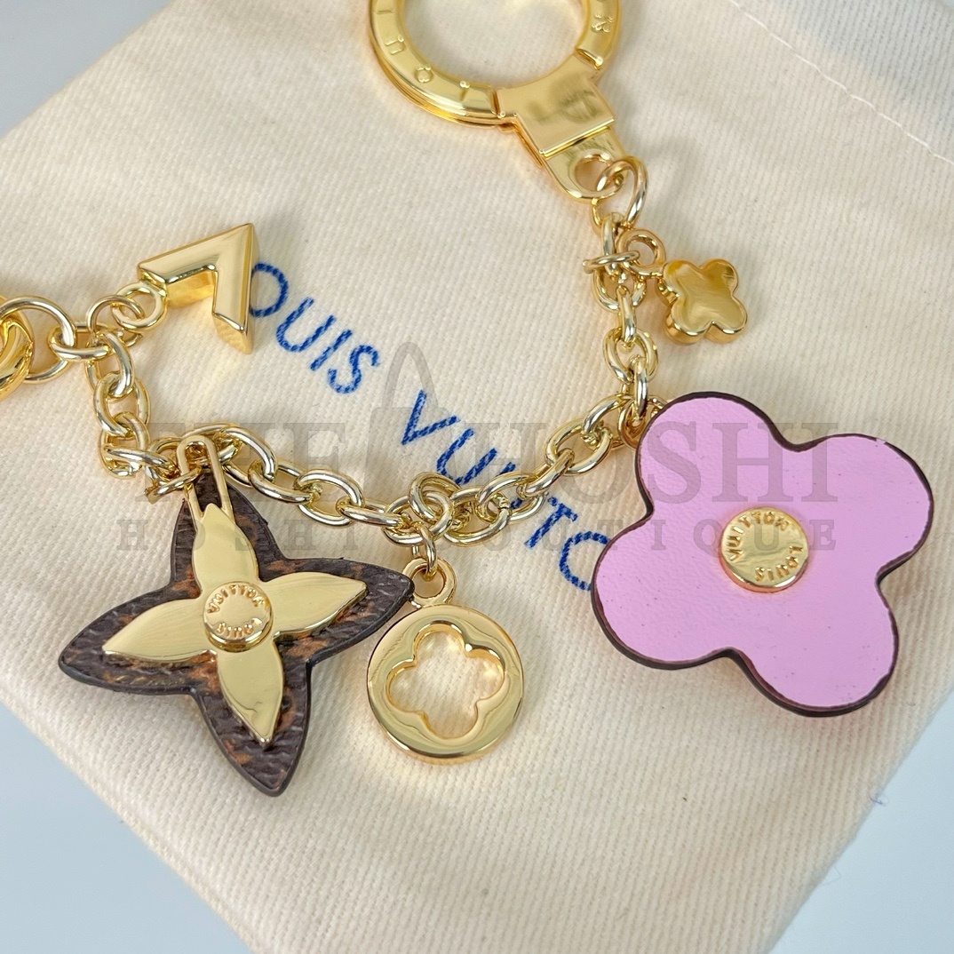 L0vis Vvtt0n LV Spring Street Chain Keychain Gold Monogram Charm Master Quality