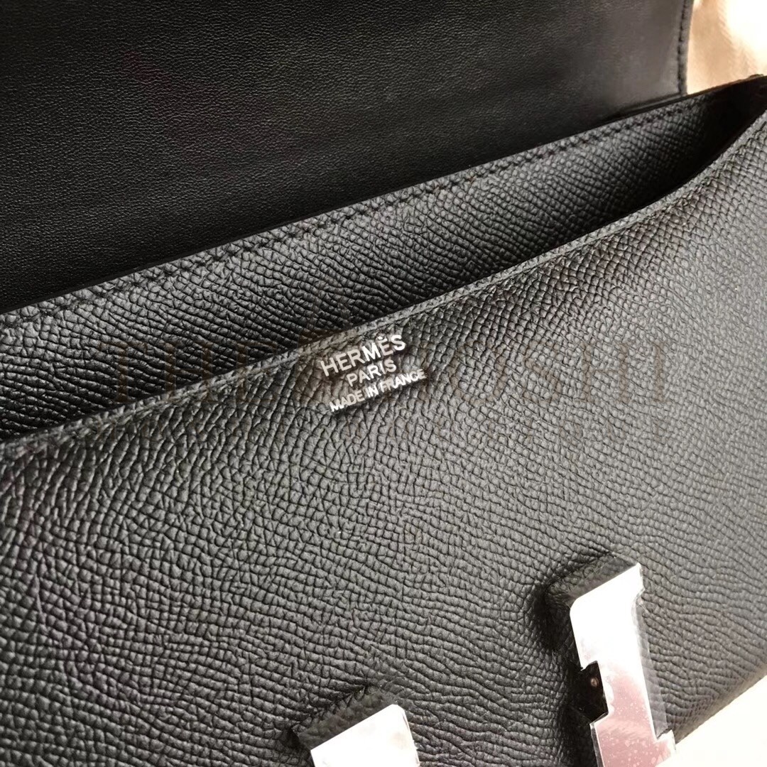 H**me5 Black Epsom Constance Elan 25cm Bag Master Quality