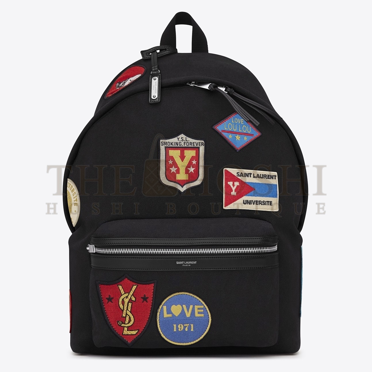 Sa1nt Lau*nt Black City Backpack With Patches Master Quality