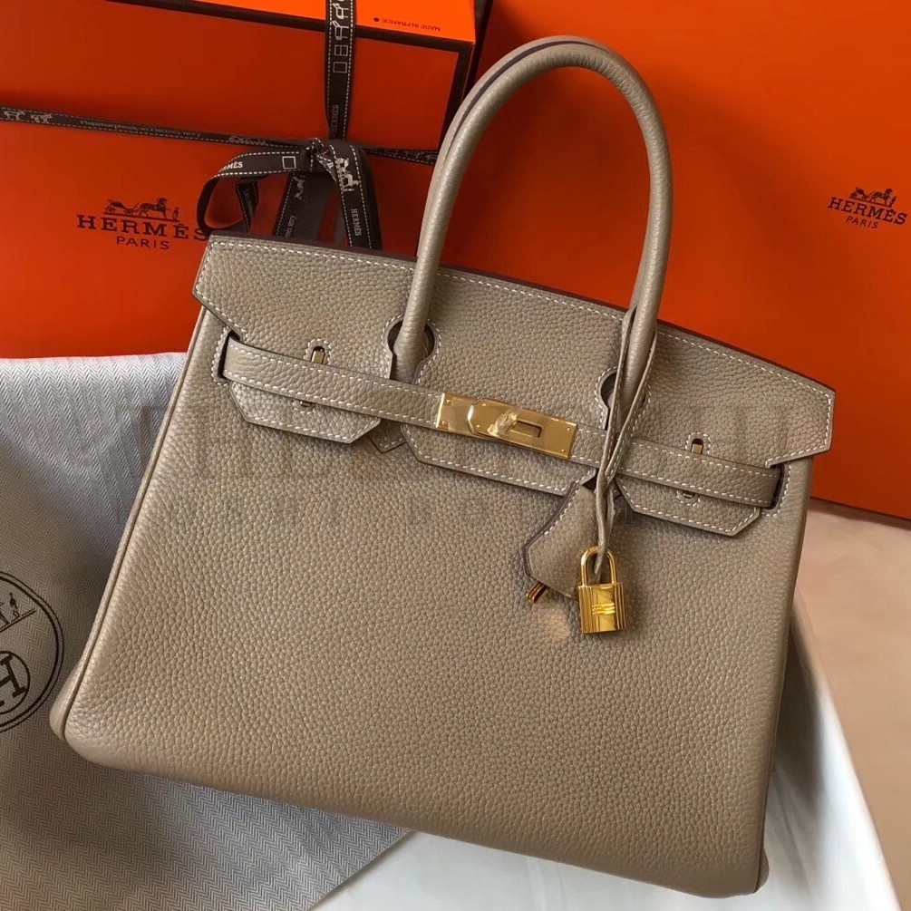 H**me5 Grey Clemence Birkin 30cm Bag Master Quality
