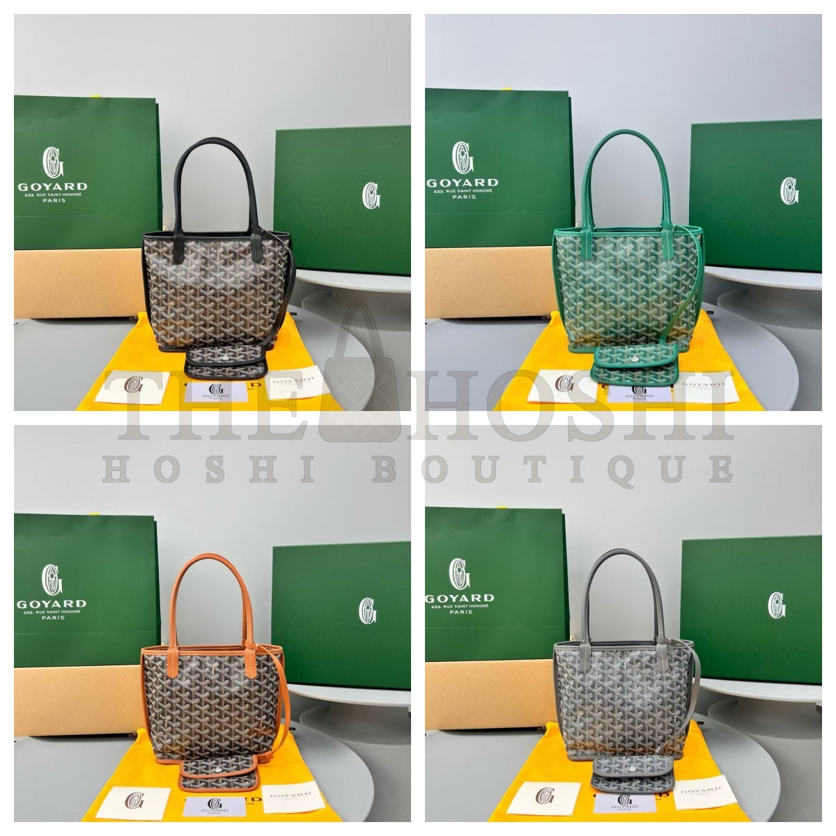 G09ard Anjou Tote Schwarz Double-sided use  bag  Mini size：20cm    PM size：34cm    GM size：39cm Master Quality