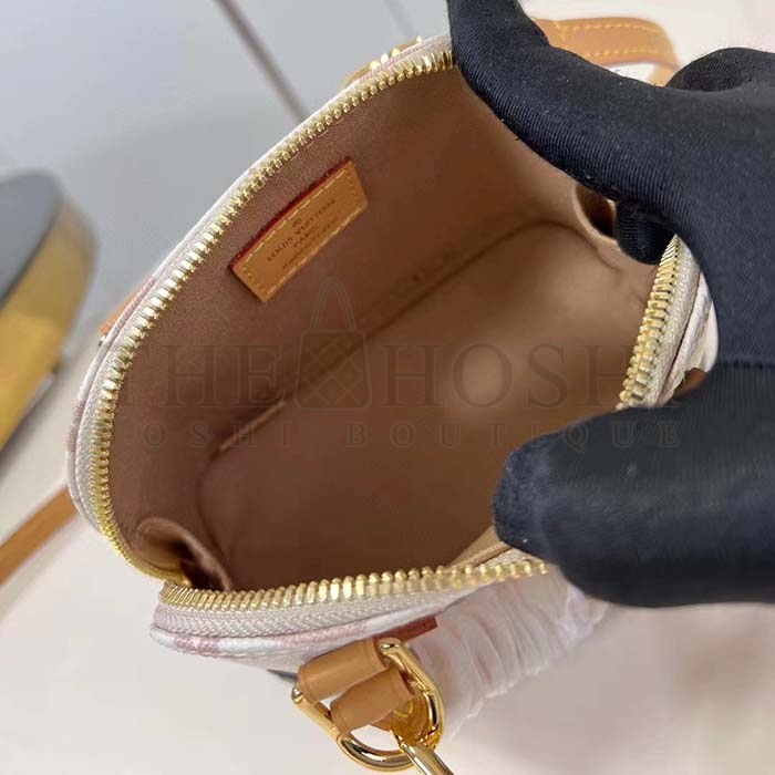 L0vis Vvtt0n LV Women Nano Alma Handbag Monogram Dune Coated Canvas Cowhide-Leather M46895 Master Quality