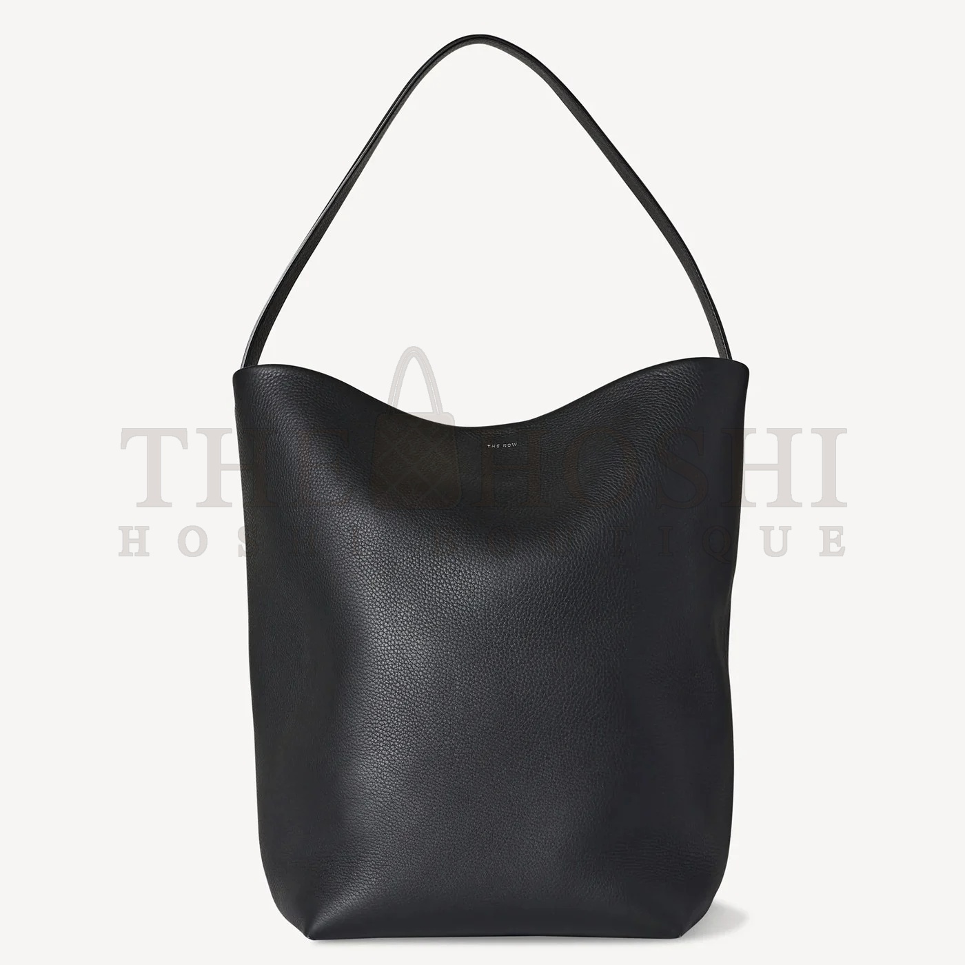 The R0w Large N/S Park Tote in Black Grained Leather Master Quality
