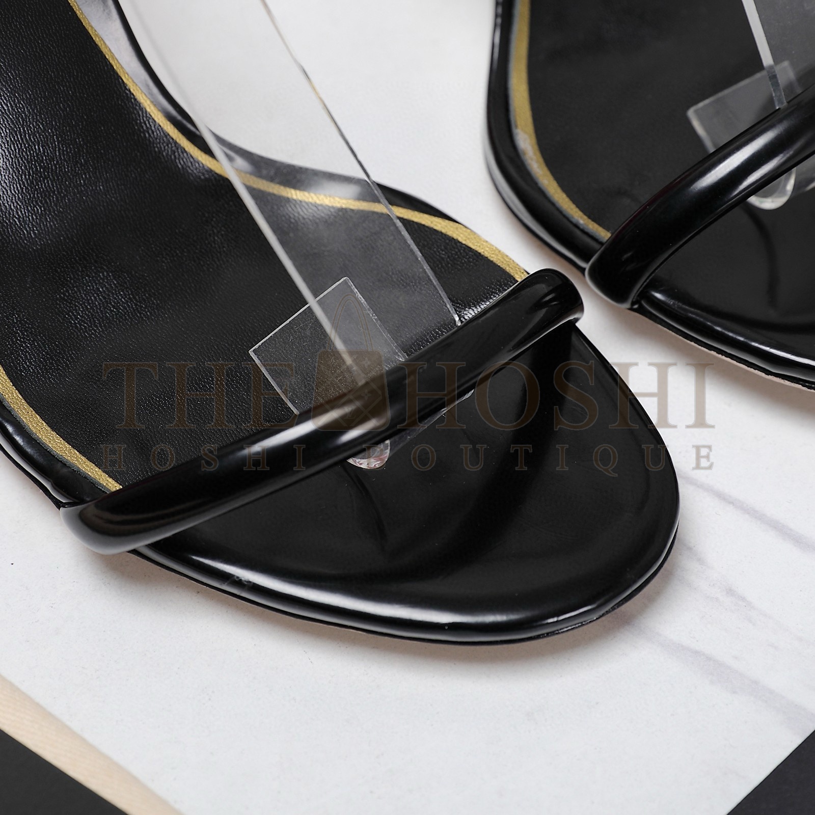 Va1e*ntin0 Roserouche Sandals 1959 100mm in Black Calfskin Master Quality