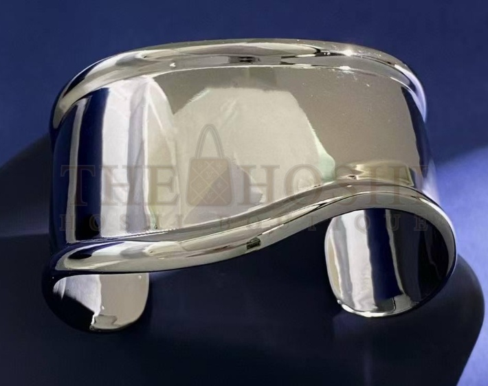 T*f*ny Medium Bone Cuff in Sterling Silver Ring Master Quality