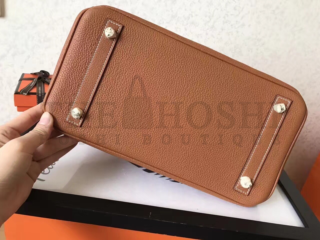 H**me5 Gold Birkin 30cm Clemence Handmade Bag Master Quality